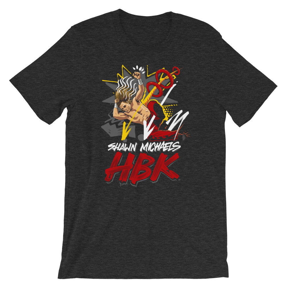 [Color:Dark Grey Heather] Shawn Michaels "Elbow Drop" T-Shirt