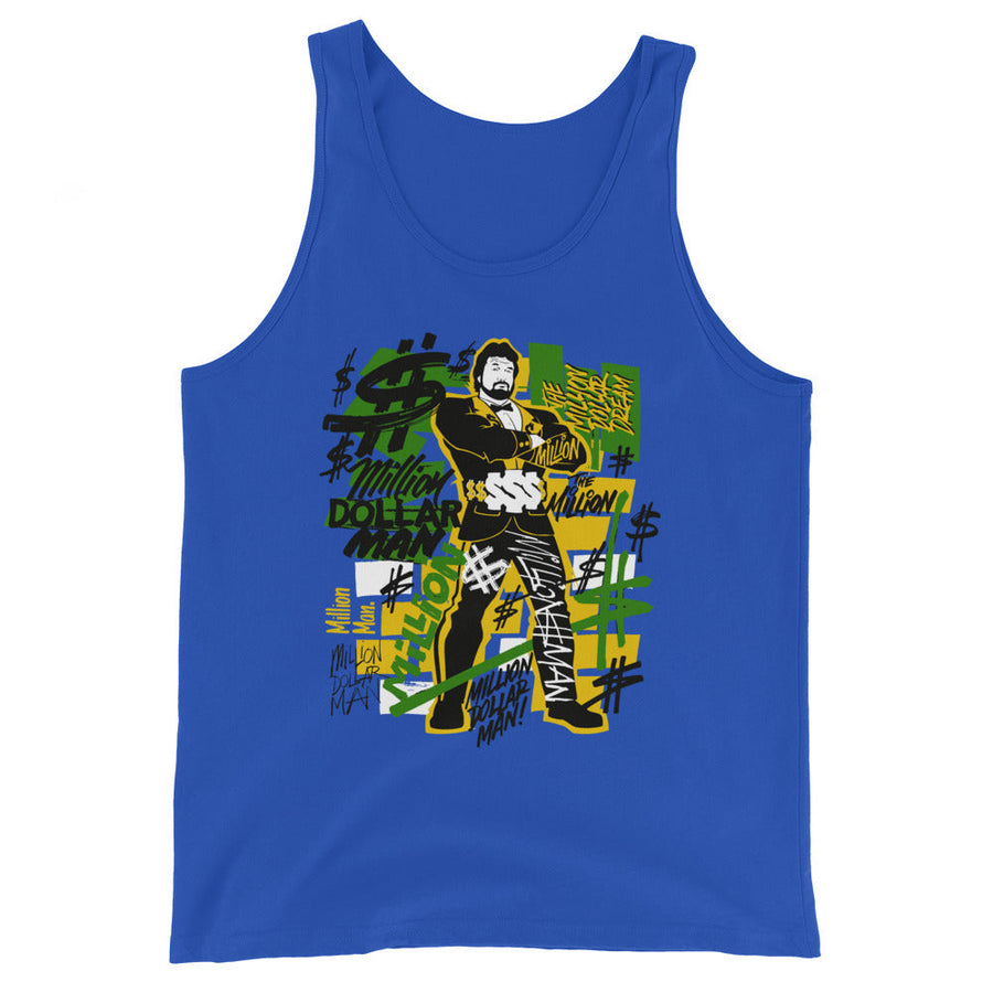 [Color:True Royal] “Million Dollar Man” Ted DiBiase "Millions" Tank Top