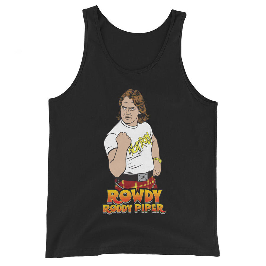 [Color:Black] Rowdy Roddy Piper "Illustrated" Tank Top