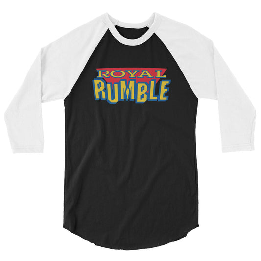 Royal Rumble '96 3/4 Sleeve Raglan Shirt T-Shirt Black White PWcatalog