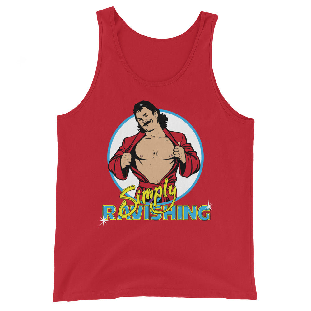 [Color:Red] Ravishing Rick Rude "Simply Ravishing" Tank Top