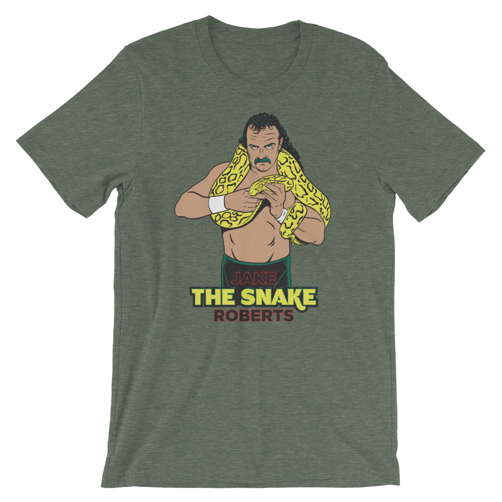 [Color:Heather Forest] Jake The Snake Roberts "Illustrated" T-Shirt