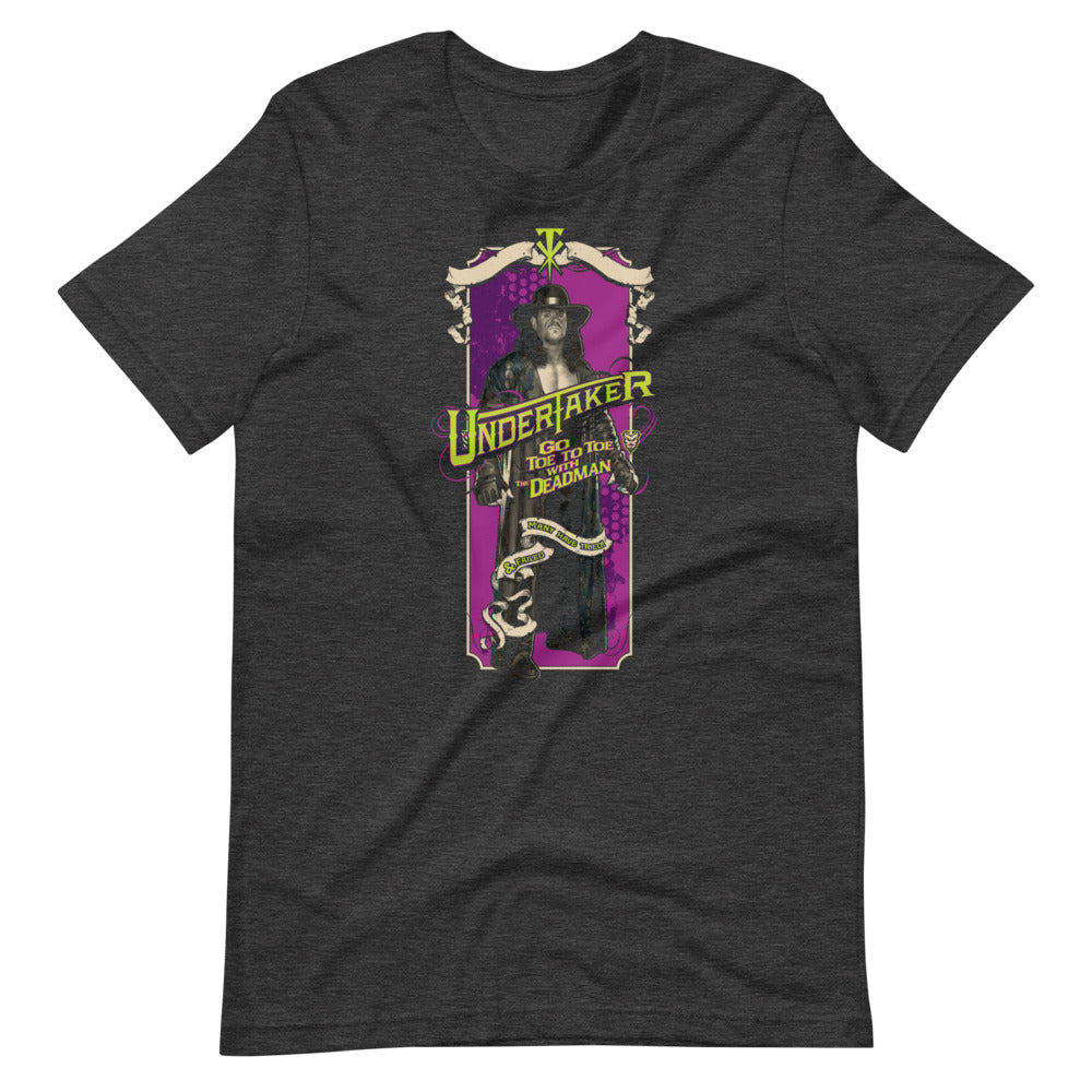 [Color:Dark Grey Heather] Undertaker "Toe To Toe" T-Shirt