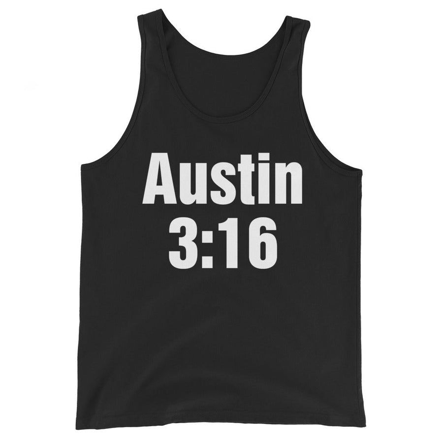 [Color:Black] Stone Cold Steve Austin "Austin 3:16" Tank Top