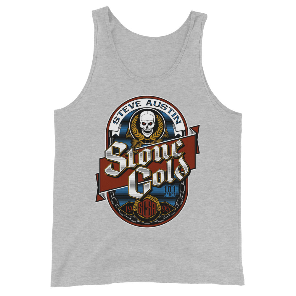 [Color:Athletic Heather] Stone Cold Steve Austin "101 Proof" Tank Top