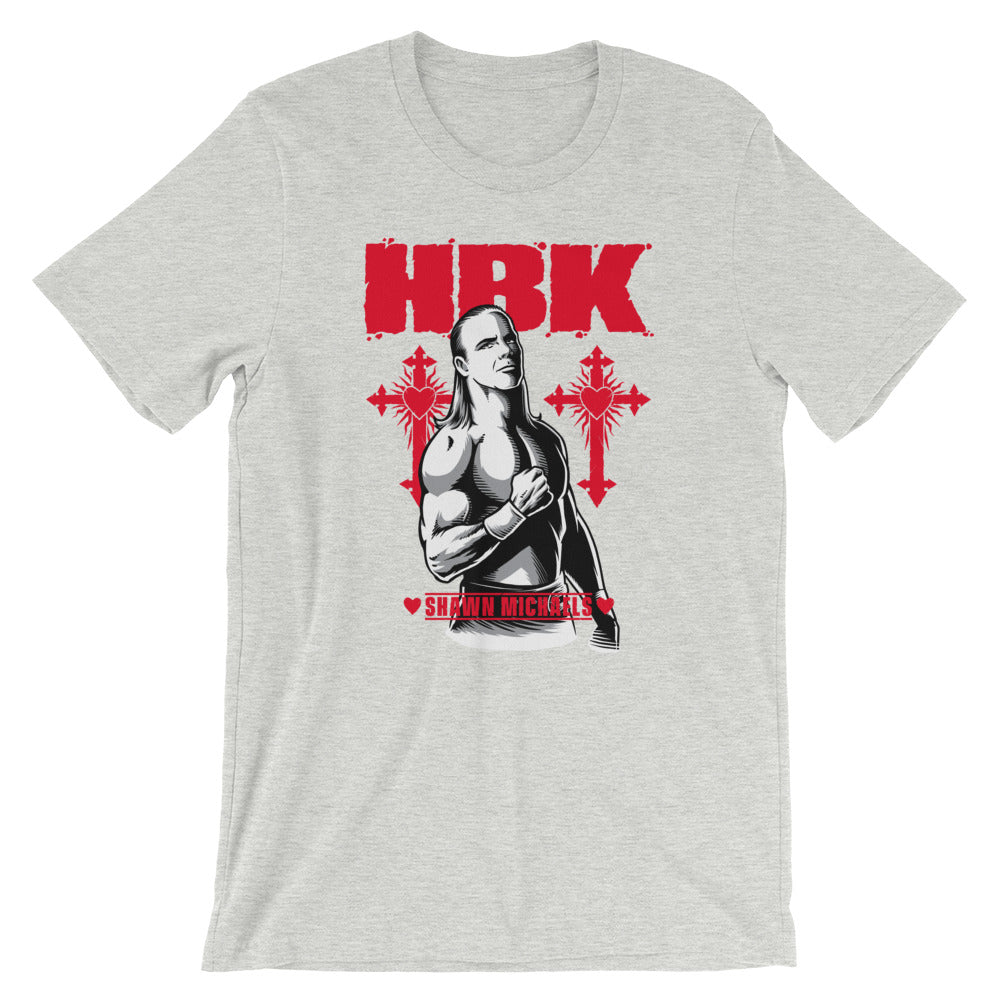 [Color:Athletic Heather] Shawn Michaels "HBK" T-Shirt