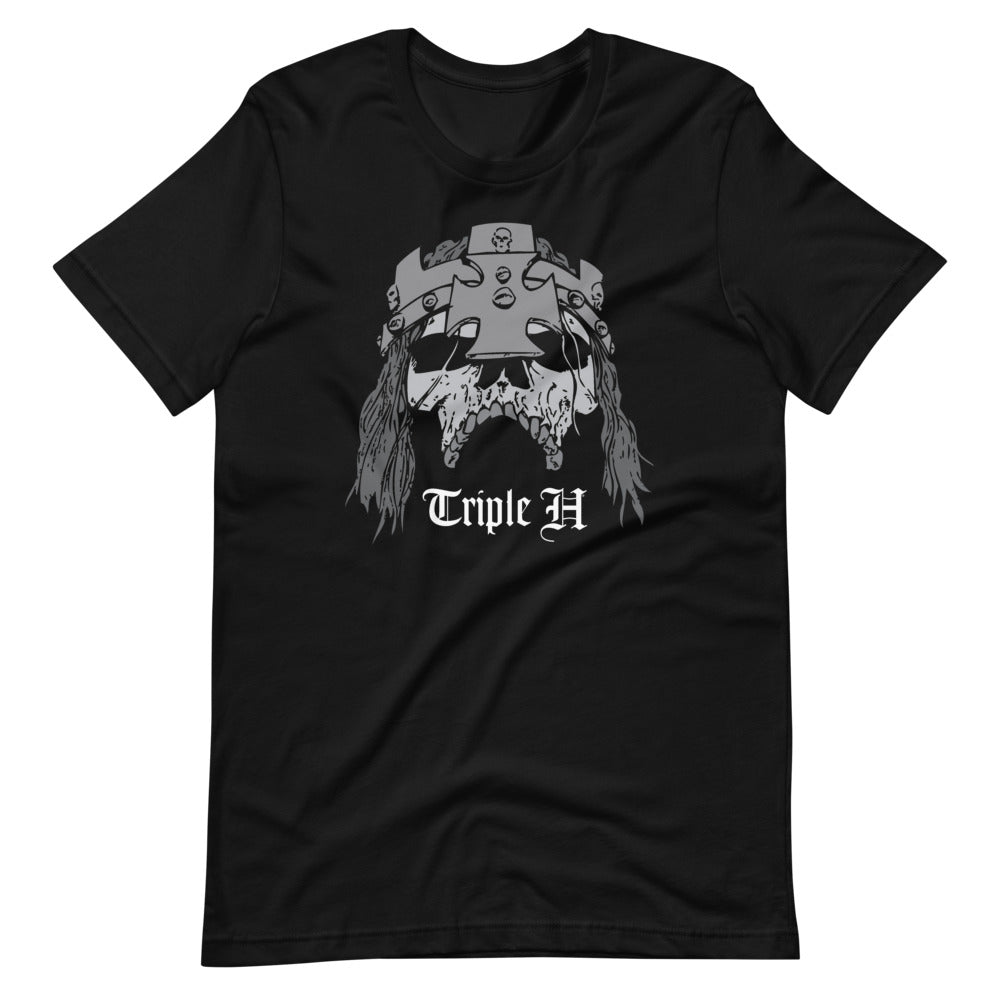 [Color:Black] Triple H "Illustrated Skull" T-Shirt