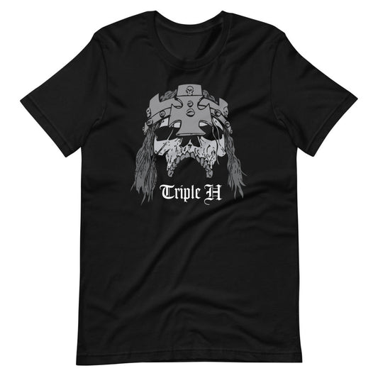 [Color:Black] Triple H "Illustrated Skull" T-Shirt