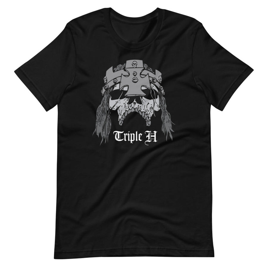 [Color:Black] Triple H "Illustrated Skull" T-Shirt
