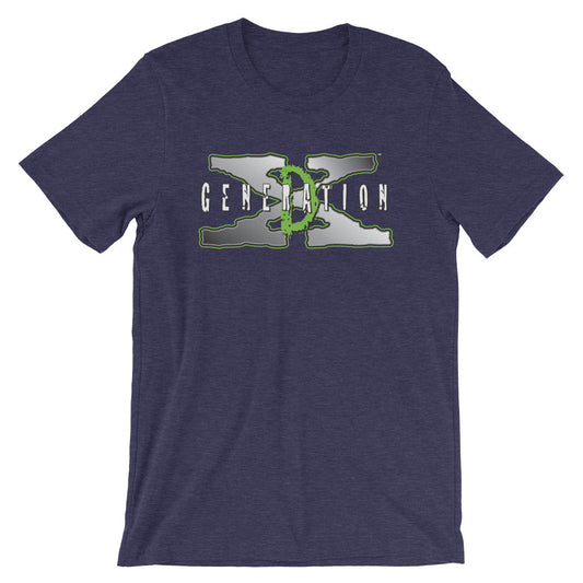 [Color:Heather Midnight Navy] D-Generation X "Old School Logo" T-Shirt