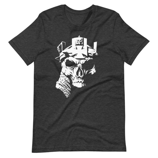 [Color:Dark Grey Heather] Triple H "The King's Skull" T-Shirt