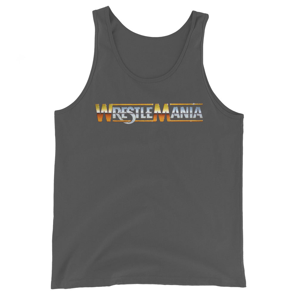 [Color:Asphalt] WrestleMania Old School Tank Top