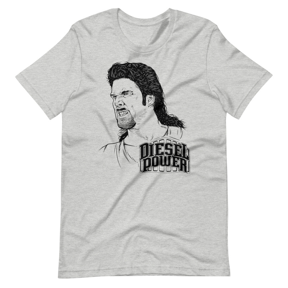 [Color:Athletic Heather] Diesel Illustrated Graphic T-Shirt" T-Shirt