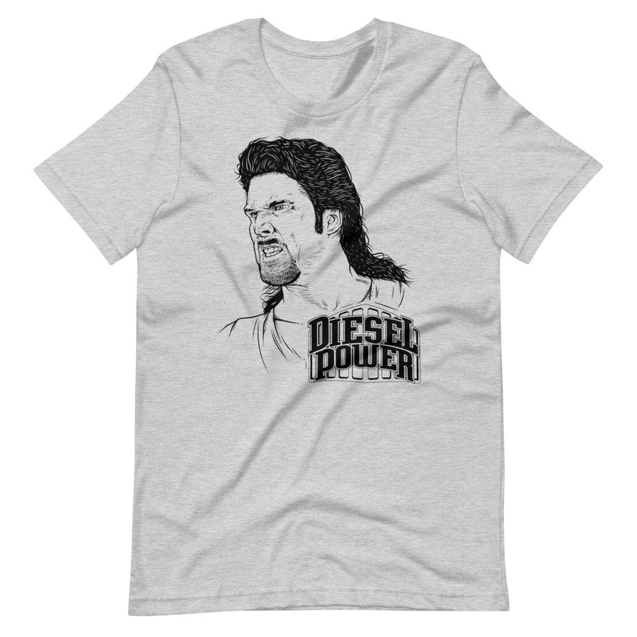 [Color:Athletic Heather] Diesel Illustrated Graphic T-Shirt" T-Shirt