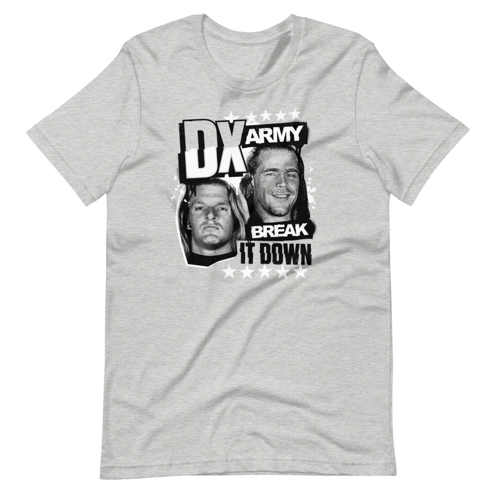 [Color:Athletic Heather] D-Generation X "DX Army Break It Down" T-Shirt