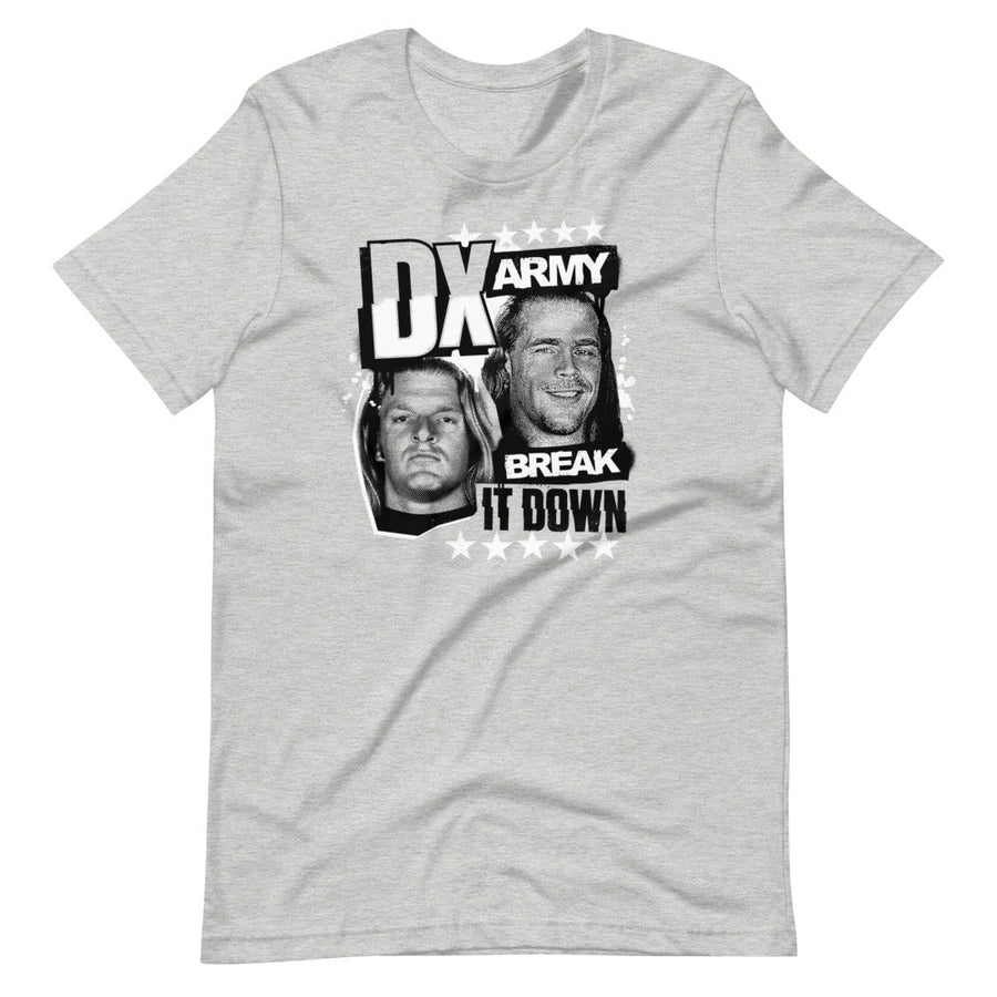 [Color:Athletic Heather] D-Generation X "DX Army Break It Down" T-Shirt