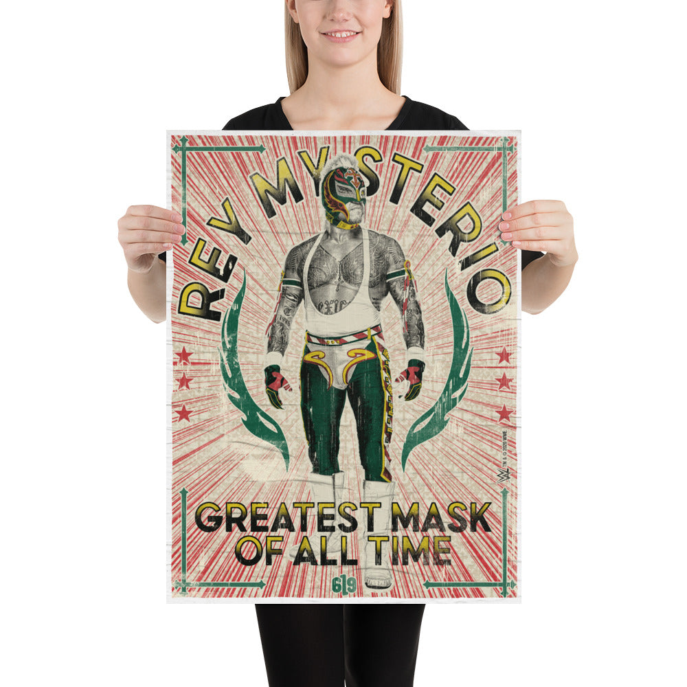 Rey Mysterio "Greatest Mask of All Time" 18x24 Poster