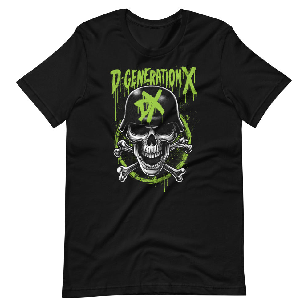 [Color:Black] D-Generation X "DX Army Skull" T-Shirt