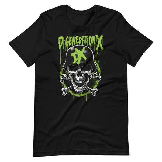 [Color:Black] D-Generation X "DX Army Skull" T-Shirt