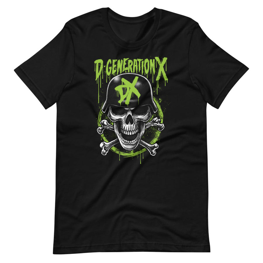 [Color:Black] D-Generation X "DX Army Skull" T-Shirt