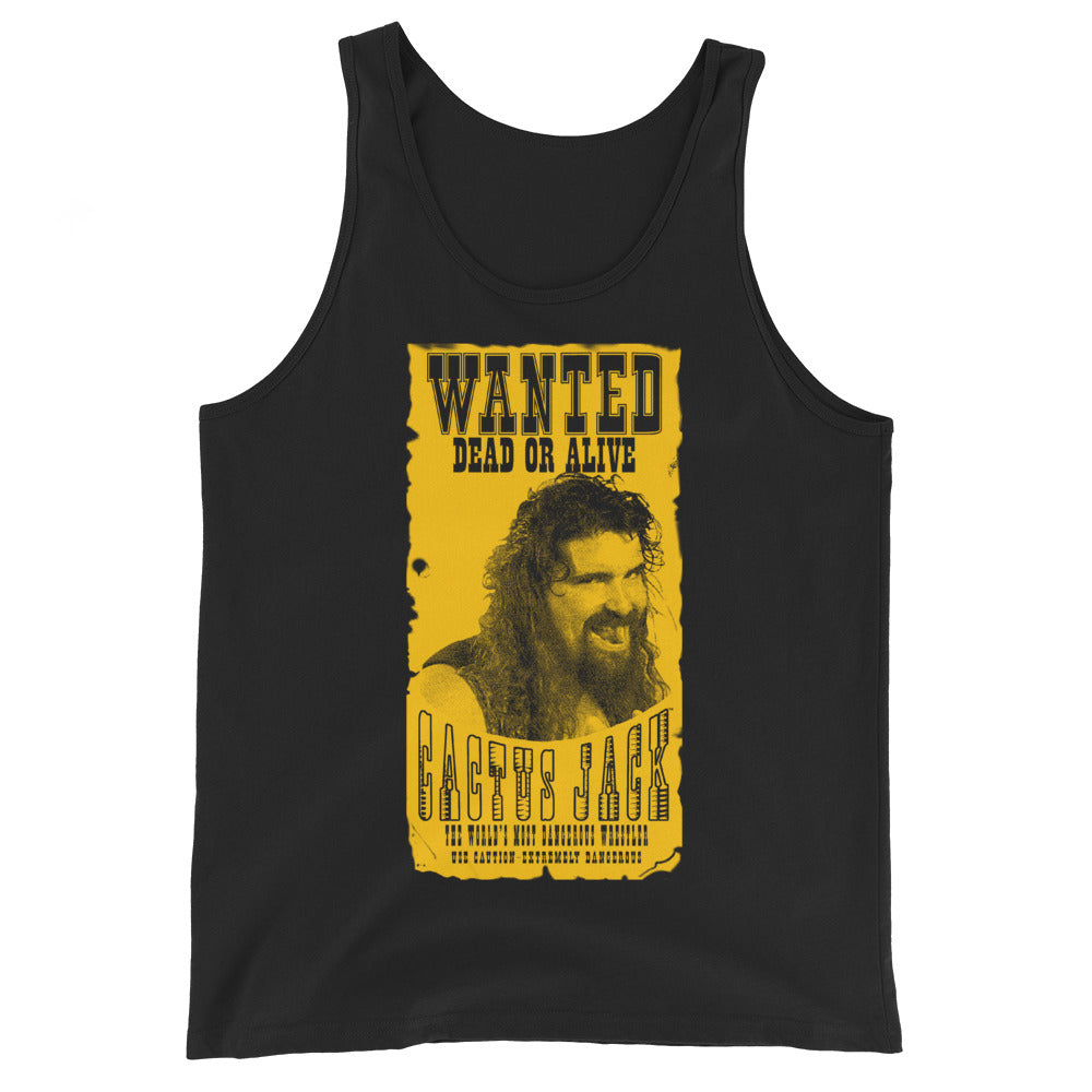 [Color:Black] Cactus Jack "Wanted" Tank Top