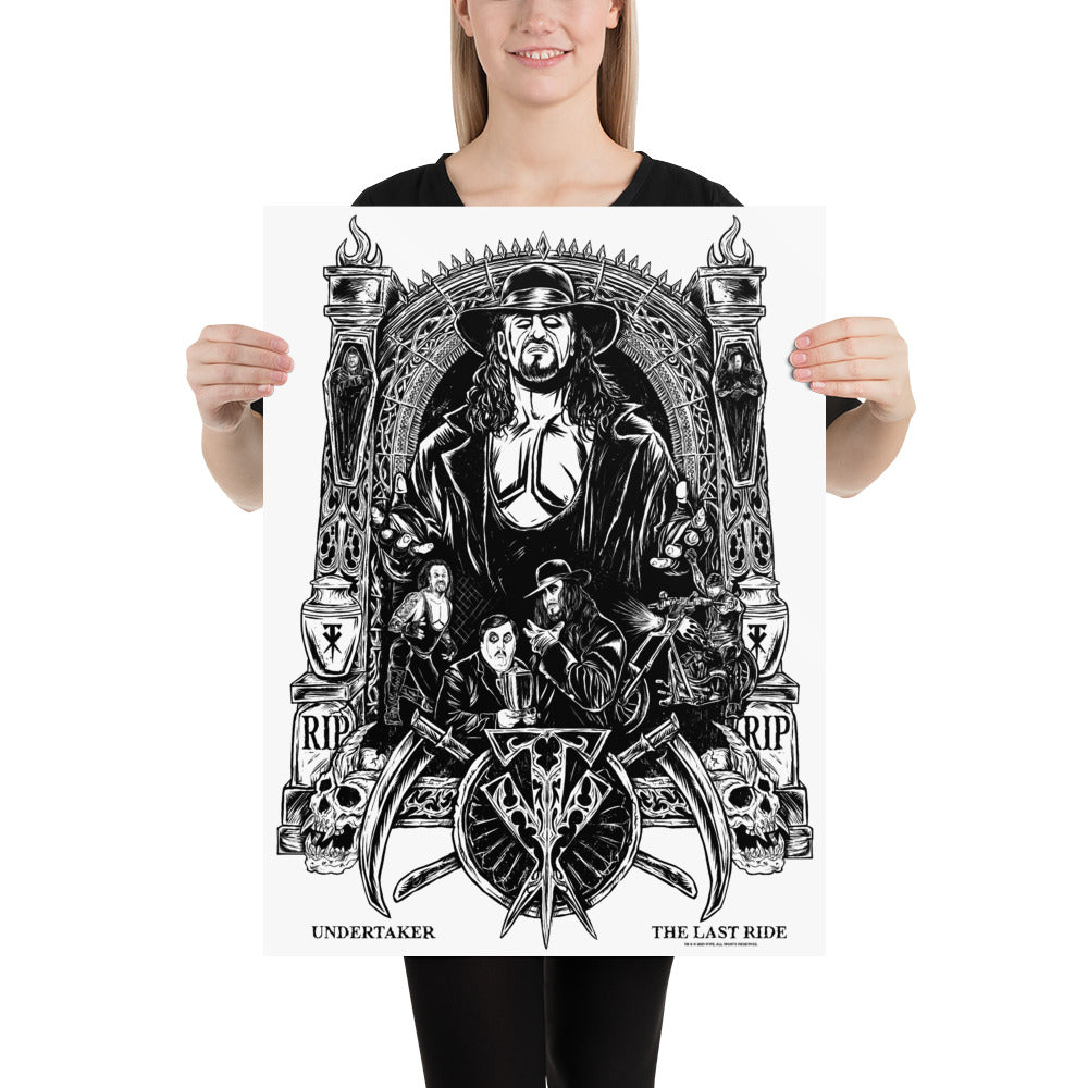 Undertaker "The Last Ride Illustration" 18x24 Giclée Print