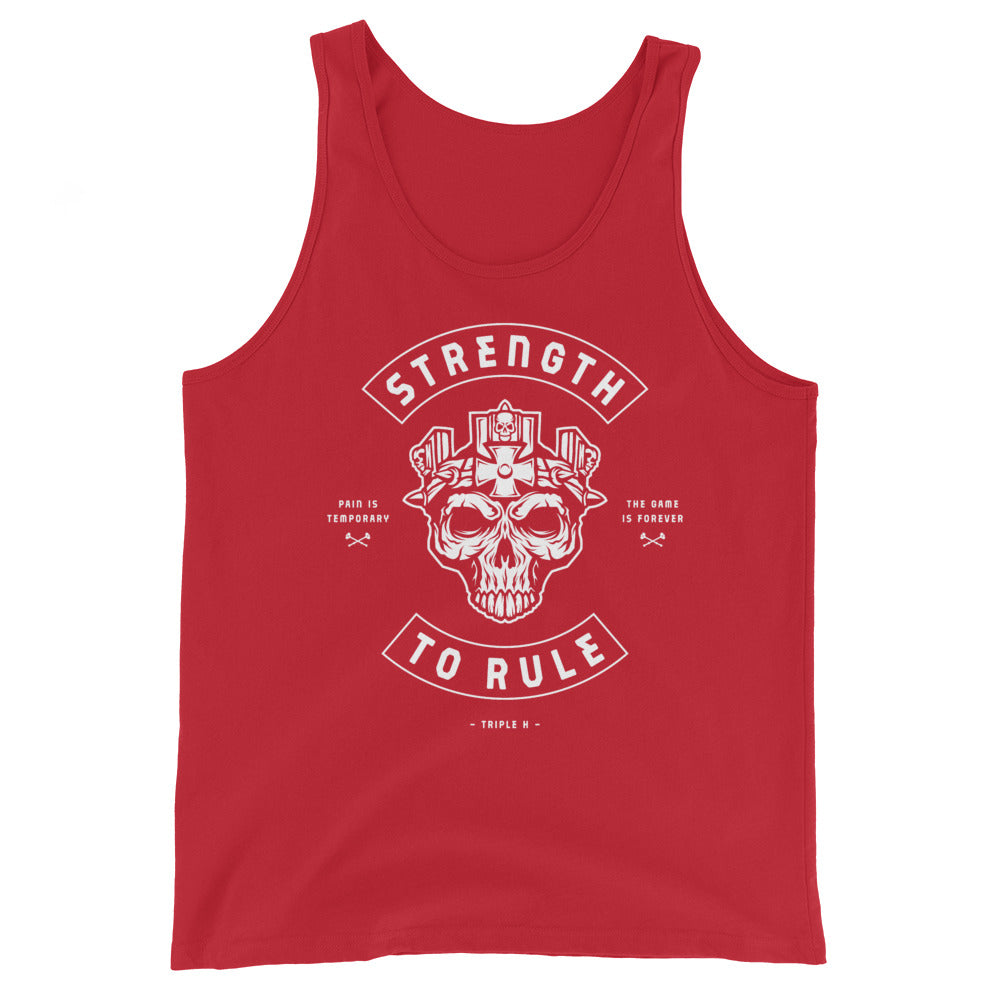 [Color:Red] Triple H "Strength To Rule" Tank Top