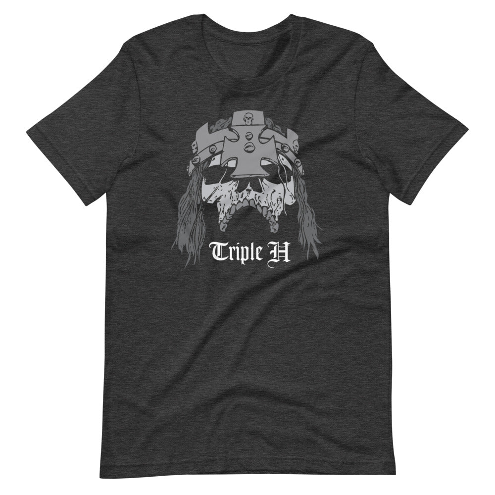 [Color:Dark Grey Heather] Triple H "Illustrated Skull" T-Shirt