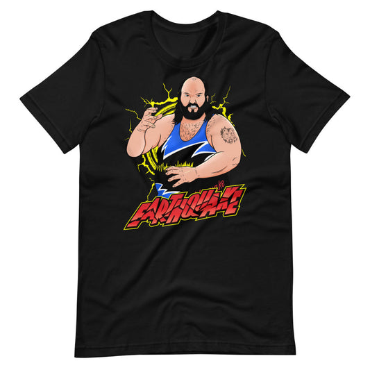 [Color:Black] Earthquake Illustrated Graphic T-Shirt