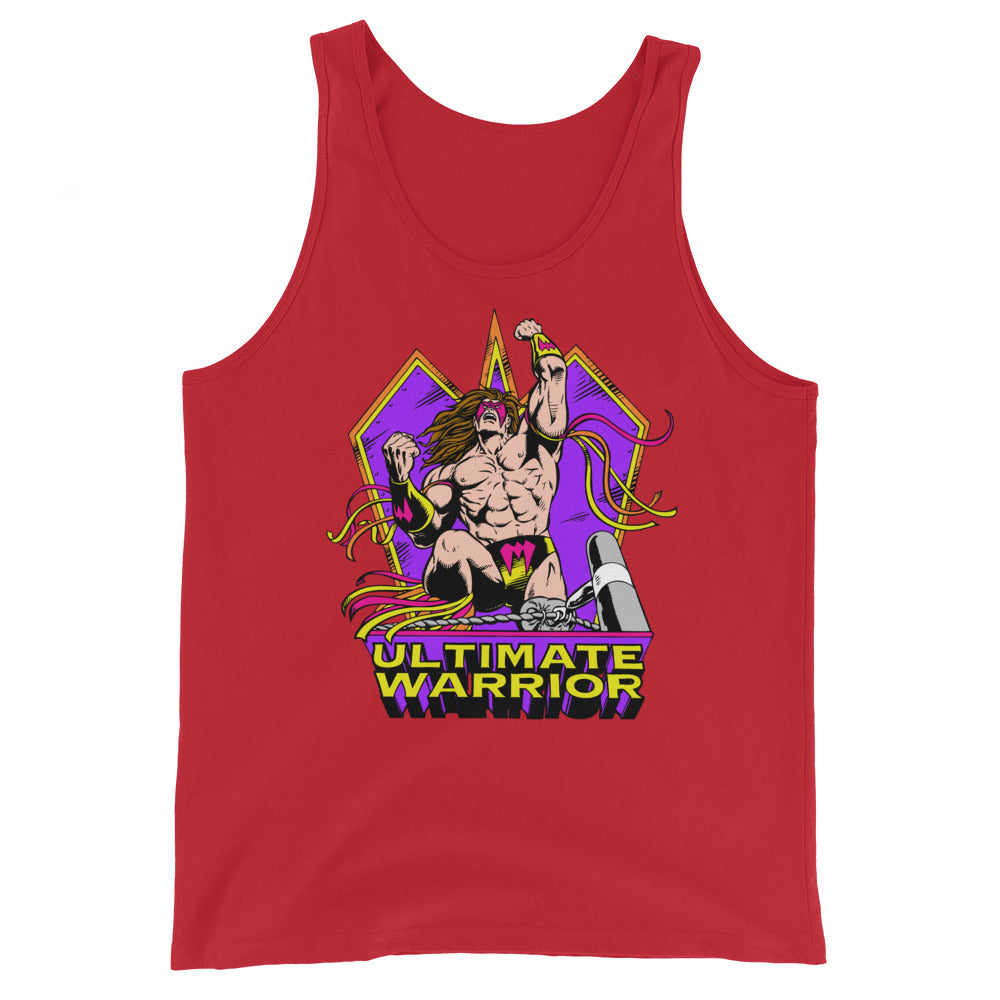 [Color:Red] Ultimate Warrior "Ultimate Pose" Tank Top