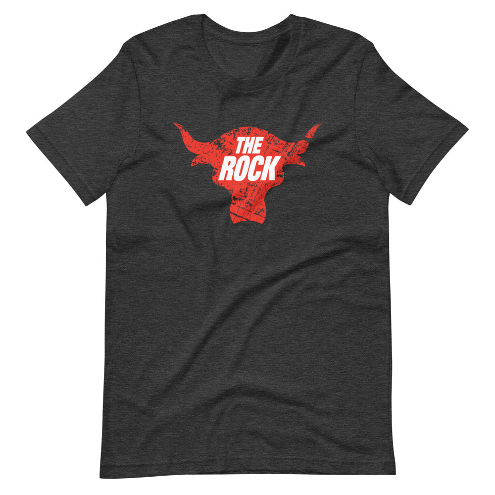 [Color:Dark Grey Heather] The Rock "Bull Logo" T-Shirt