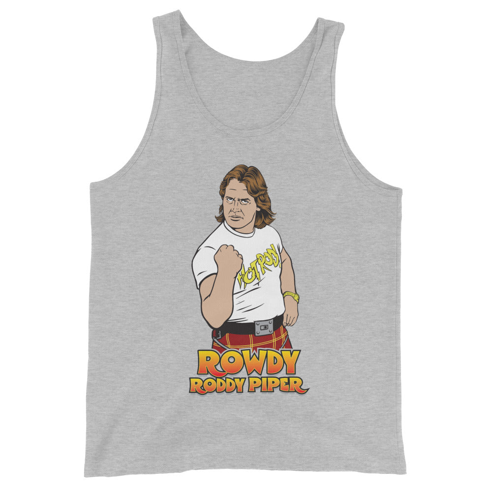 [Color:Athletic Heather] Rowdy Roddy Piper "Illustrated" Tank Top
