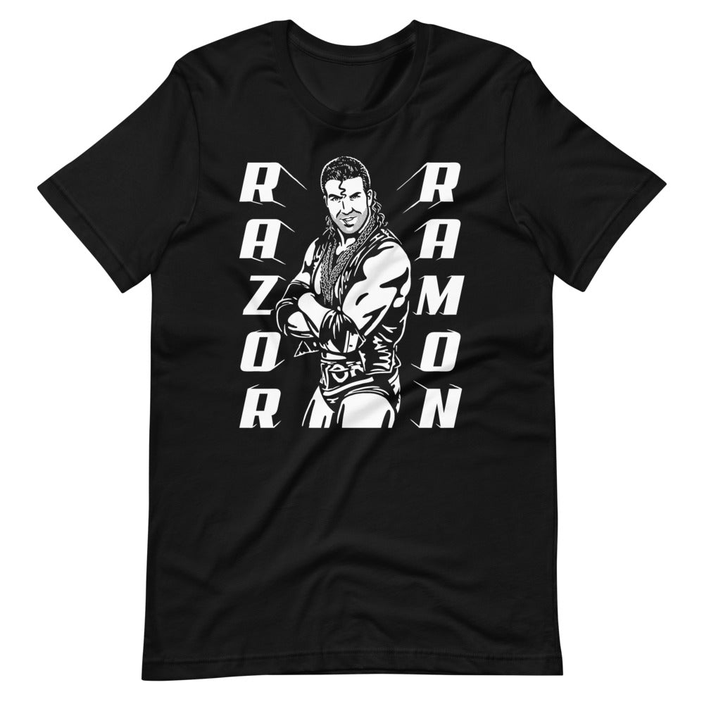 [Color:Black] Razor Ramon "Illustrated" T-Shirt