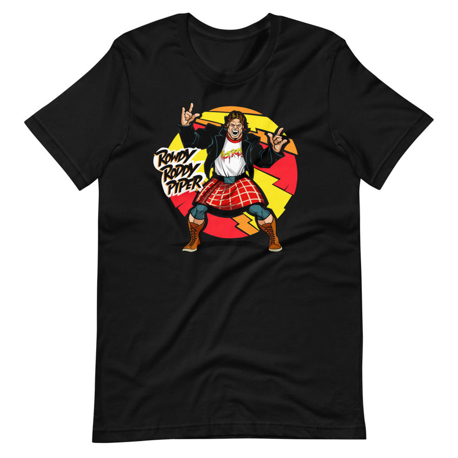 [Color:Black] Rowdy Roddy Piper "Illustrated" T-Shirt