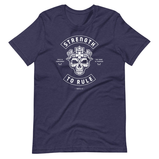 [Color:Heather Midnight Navy] Triple H "Strength To Rule" T-Shirt