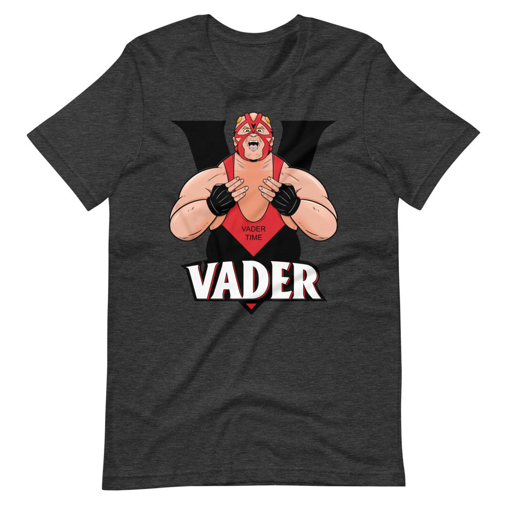 [Color:Dark Grey Heather] Vader Illustrated Graphic T-Shirt