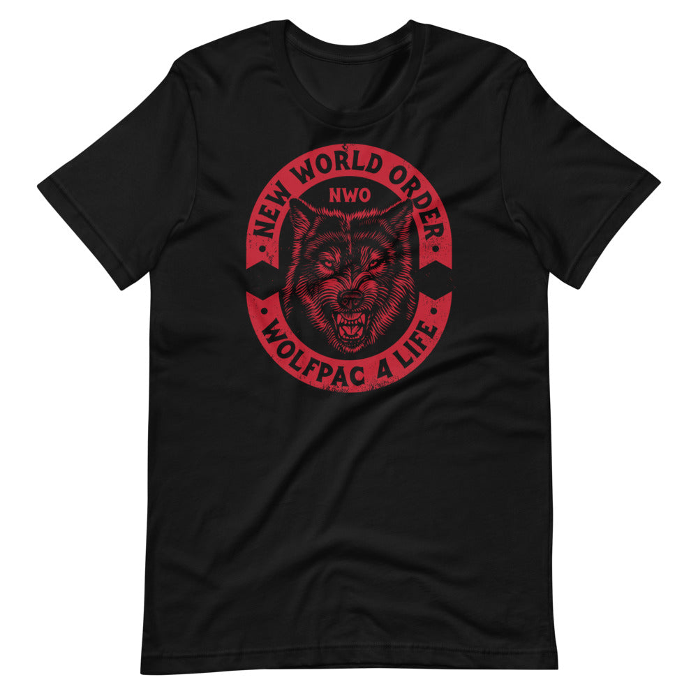 [Color:Black] nWo "Wolfpac 4 Life" T-Shirt