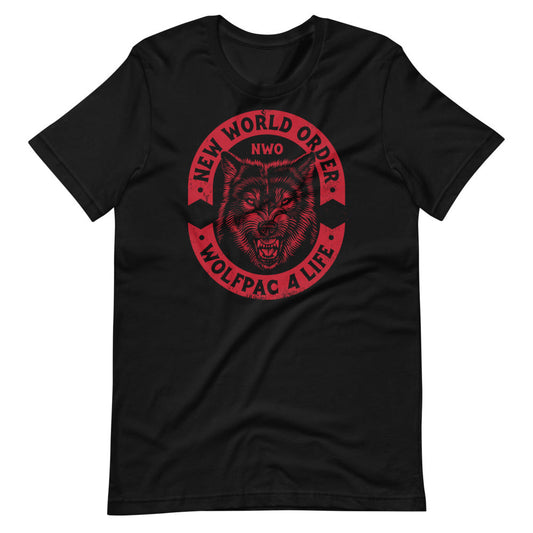 nWo "Wolfpac 4 Life" T-Shirt T-Shirt Black PWcatalog