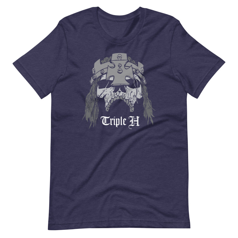 [Color:Heather Midnight Navy] Triple H "Illustrated Skull" T-Shirt