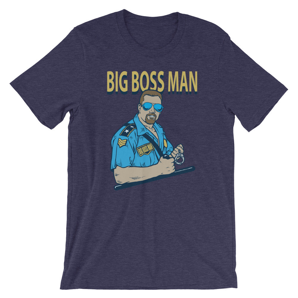[Color:Heather Midnight Navy] Big Boss Man "Justice" T-Shirt