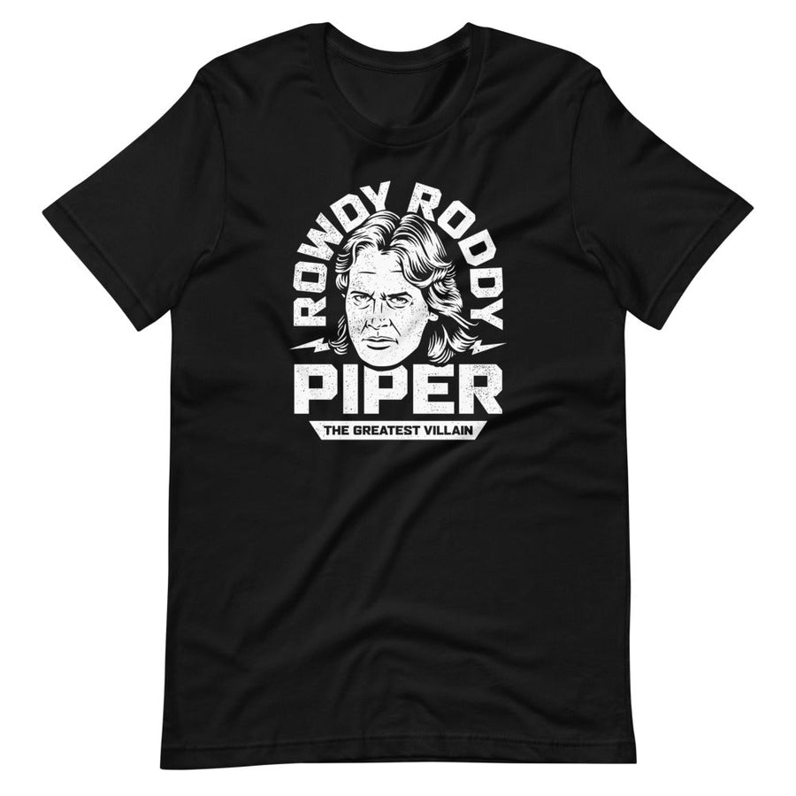 [Color:Black] Rowdy Roddy Piper "Greatest Villain" T-Shirt