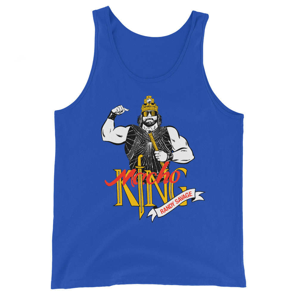 [Color:True Royal] Macho Man Randy Savage "Macho King" Tank Top