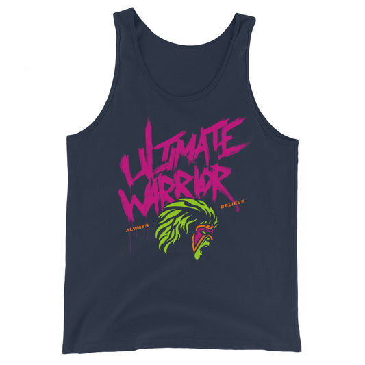 [Color:Navy] Ultimate Warrior "Always Believe" Tank Top
