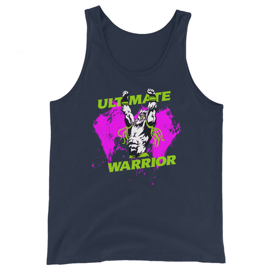 [Color:Navy] Ultimate Warrior "Arms Up" Tank Top