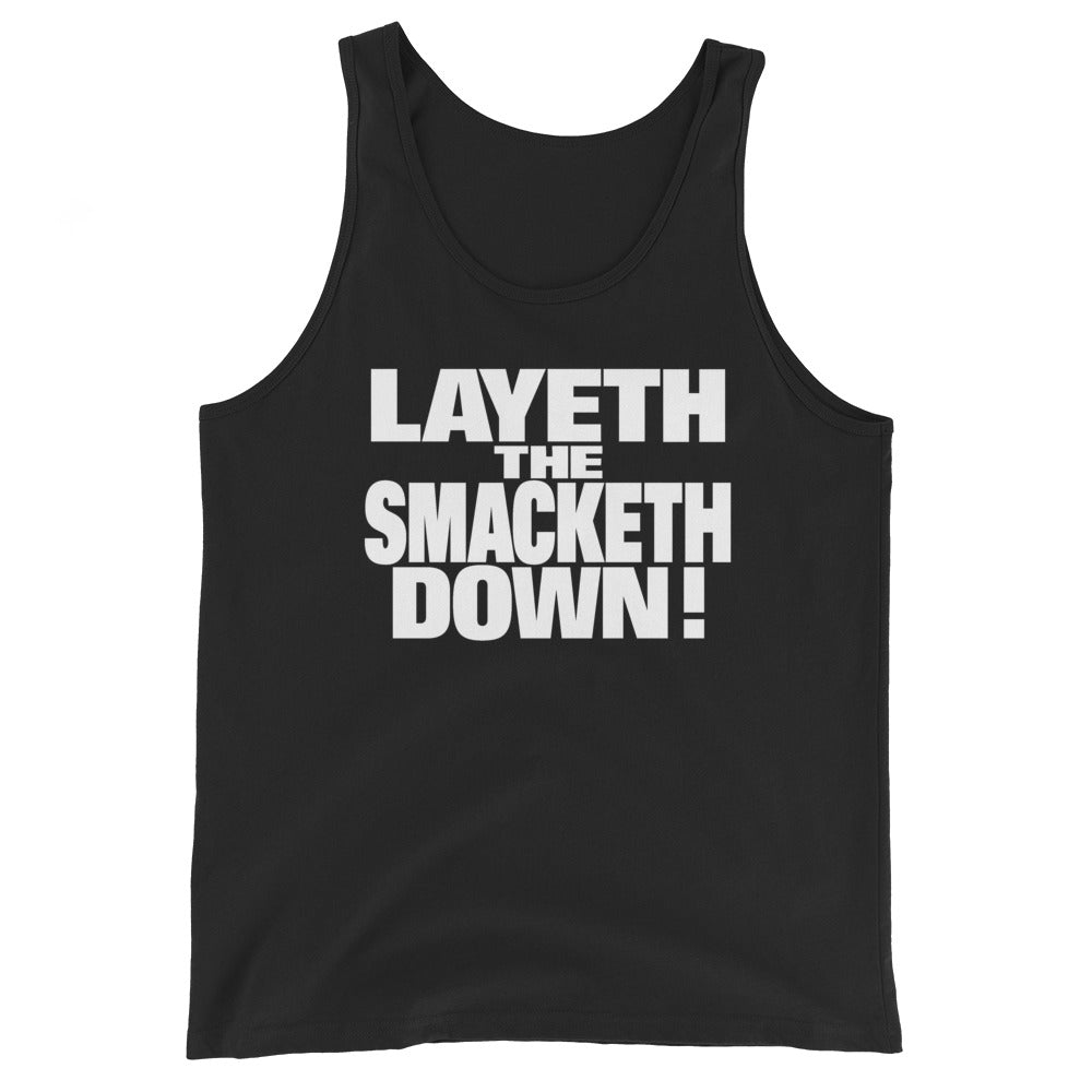 [Color:Black] The Rock "Layeth The Smacketh Down!" Tank Top