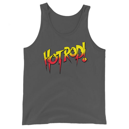 [Color:Asphalt] Rowdy Roddy Piper "Hot Rod!" Tank Top