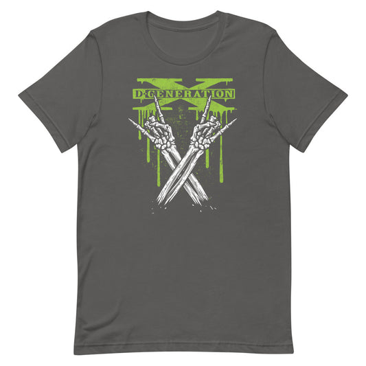 [Color:Asphalt] D-Generation X "Crossbones" T-shirt