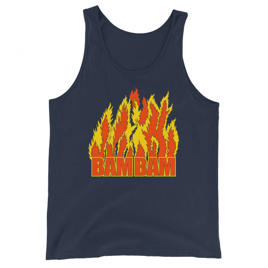 [Color:Navy] Bam Bam Bigelow "Bam Bam" Tank Top