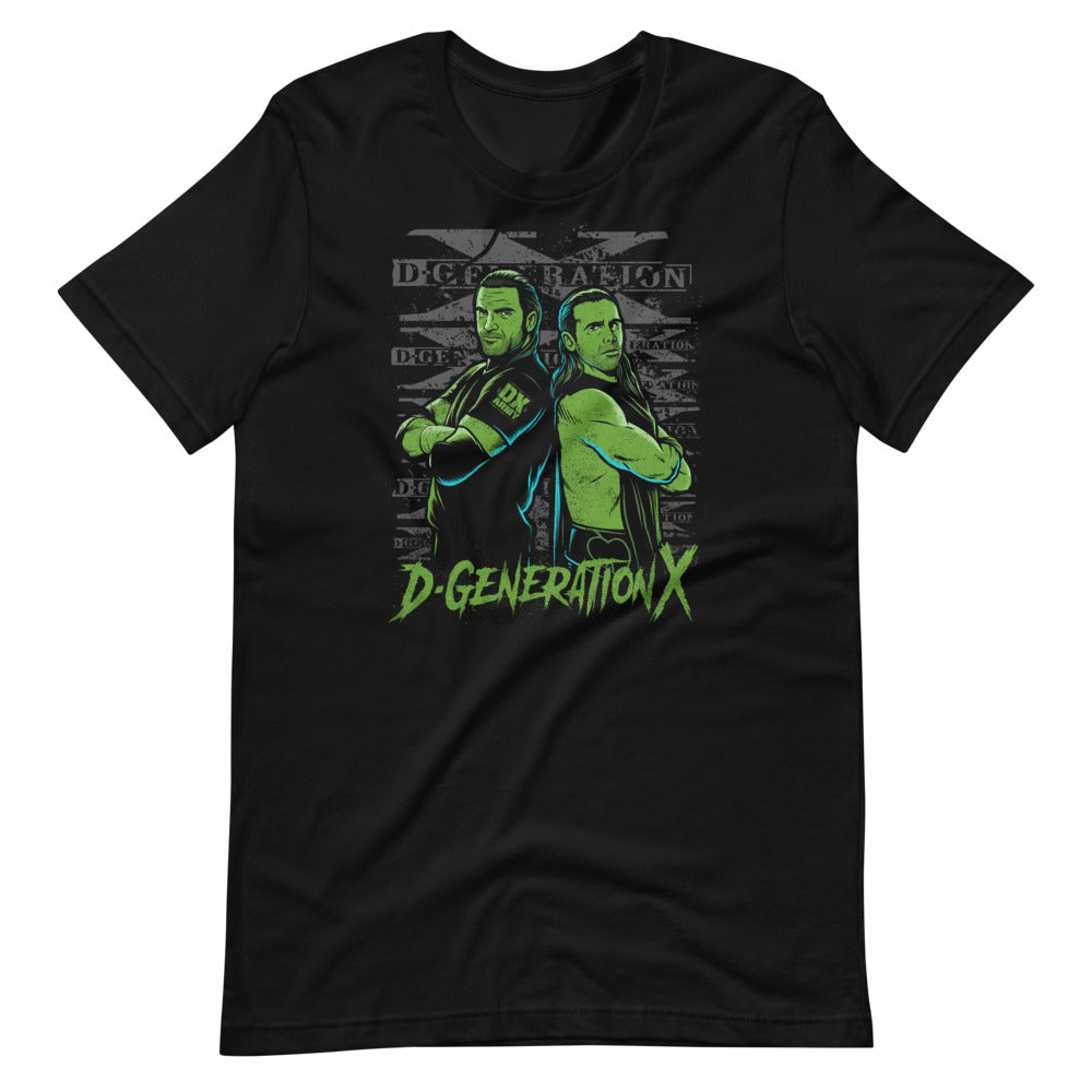 [Color:Black] D-Generation X "DX Illustrated" T-Shirt