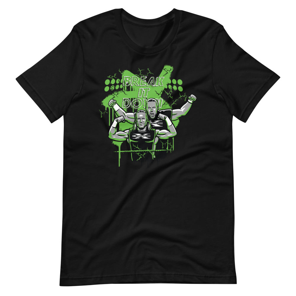 [Color:Black] D-Generation X "Break It Down Illustrated" T-Shirt